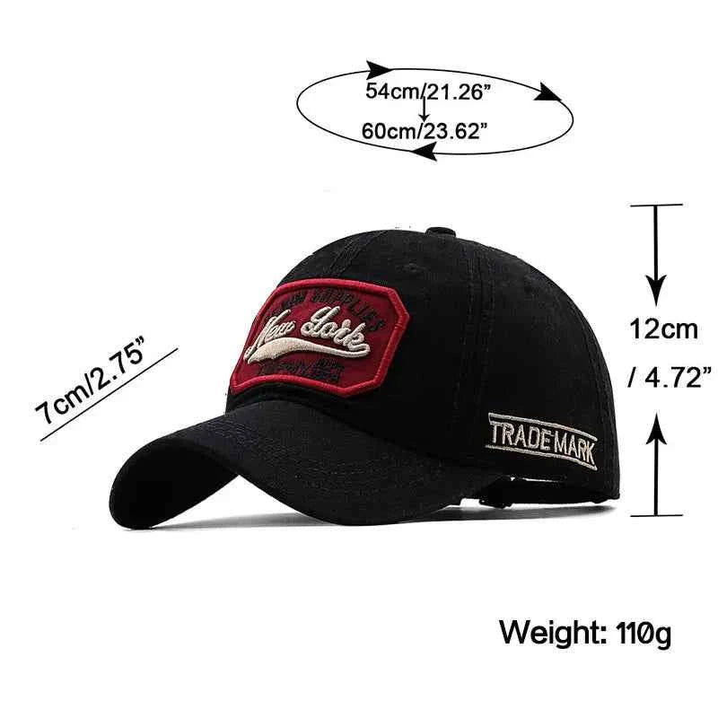 Unisex Letter Embroidered Baseball Caps Sun Shade Cap