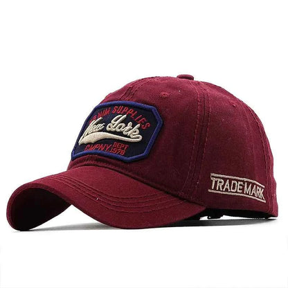 Unisex Letter Embroidered Baseball Caps Sun Shade Cap