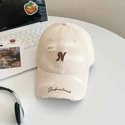 Unisex Solid Color Baseball Cap with Short Brim