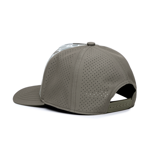 Webb Western Flyway cap, rear angle showing the adjustable snapback closure