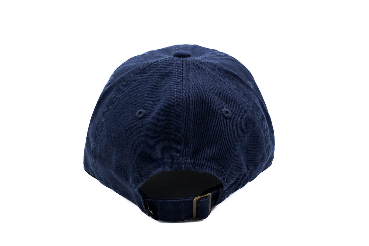 Rey To Z back view in Navy showing the buckle closure
